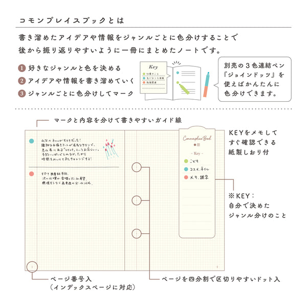 Midori Commonplace Book A6 - Grey