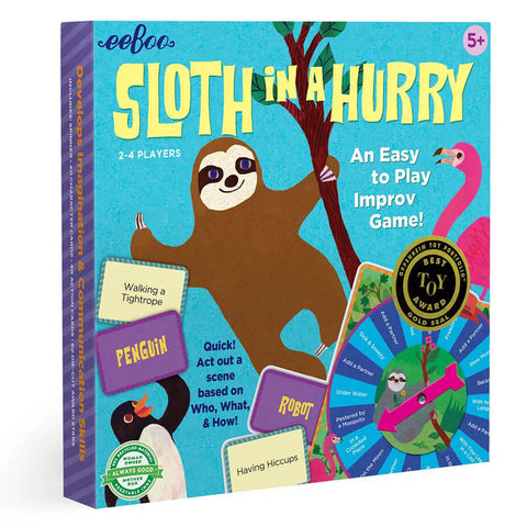 eeBoo Sloth in a Hurry Shaped Spinner Game