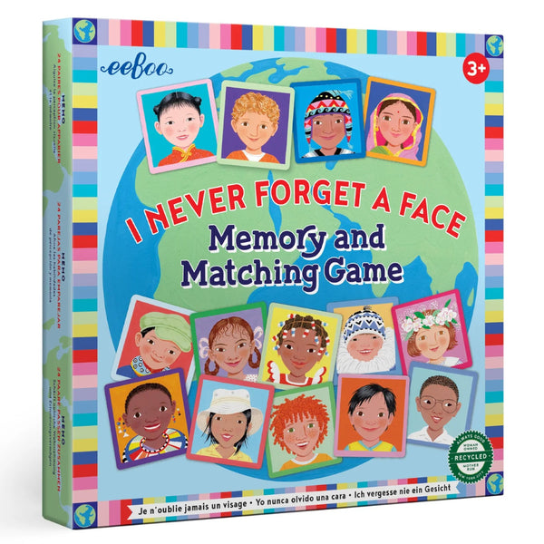 eeBoo Memory & Matching Game - I Never Forget a Face