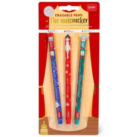 Legami Erasable Gel Pen Set - The Nutcracker