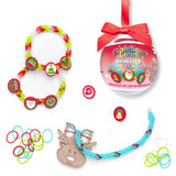 Rainbow Loom Bracelet Kit Ornament - Holiday Buttons