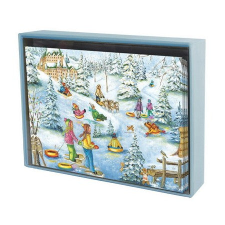 Pierre Belvedere Holiday Boxed Cards 8pk: Snow Castle