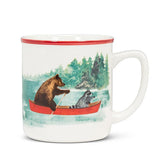 Abbott Stoneware 16oz Mug - Animals In Canoe