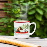 Abbott Stoneware 16oz Mug - Animals In Canoe