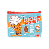 Blue Q Recycled Coin Purse - Ice Cream Money