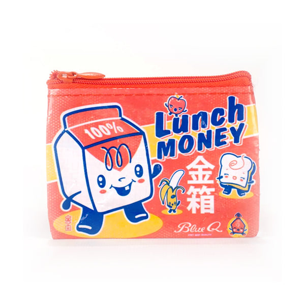 Blue Q Recycled Coin Purse - Lunch Money