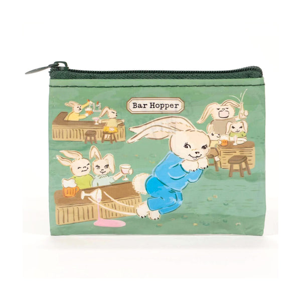 Blue Q Recycled Coin Purse - Bar Hopper