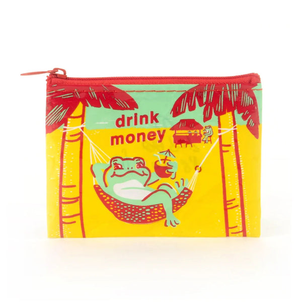 Blue Q Recycled Coin Purse - Drink Money