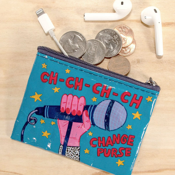 Blue Q Recycled Coin Purse - Ch-Ch-Ch-Ch Change Purse