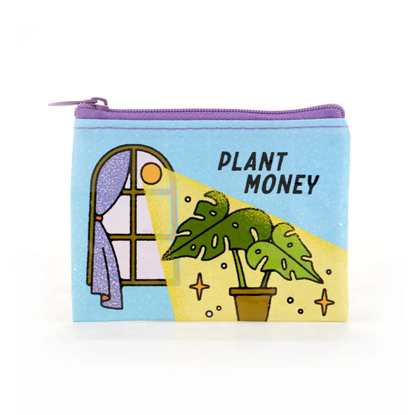 Blue Q Recycled Coin Purse - Plant Money