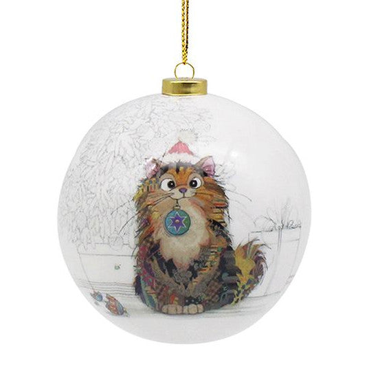 Bug Art Bauble Hanging Ornament - Cat