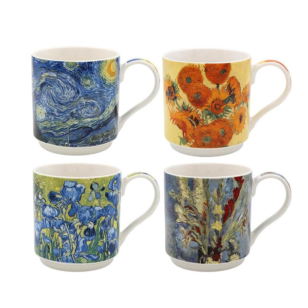 Lesser & Pavey Mug Set of 4 - Van Gogh