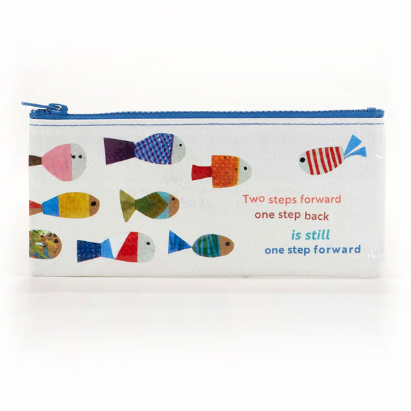 Blue Q Recycled Pencil Case - Two Steps Forward