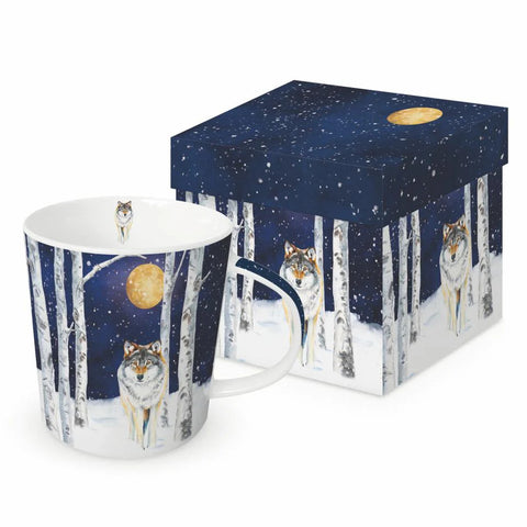 Paperproducts Design Gift Boxed Mug 13.5oz Winter Wolf