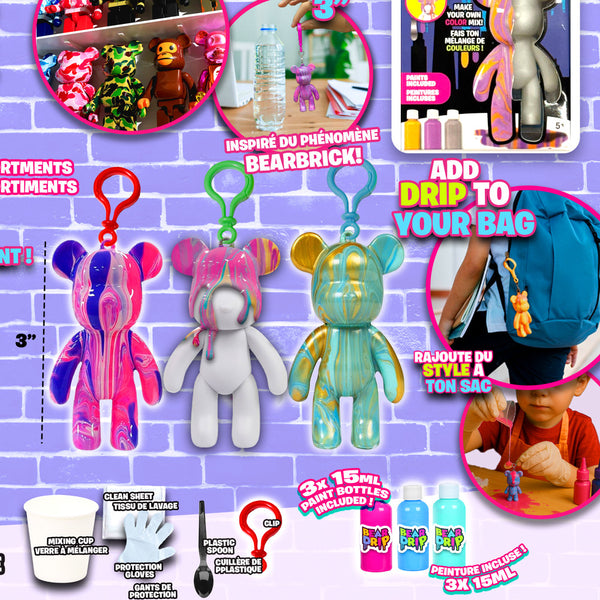 Bear Drip Clip DIY Painting Kit, Assorted