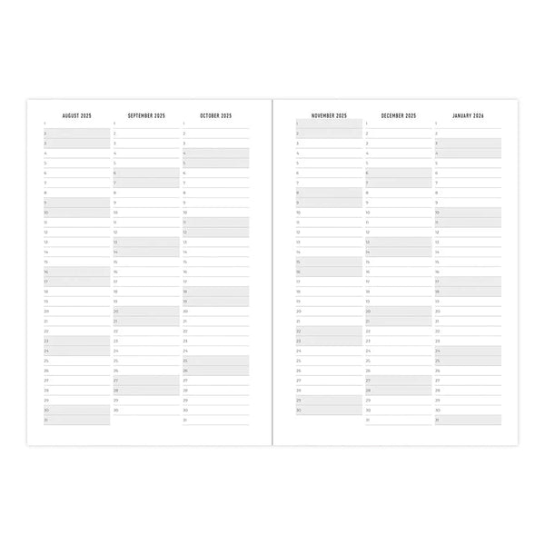 Letts 2025/2026 Mid-Year Agenda - Weekly, A6 Paisley Owl