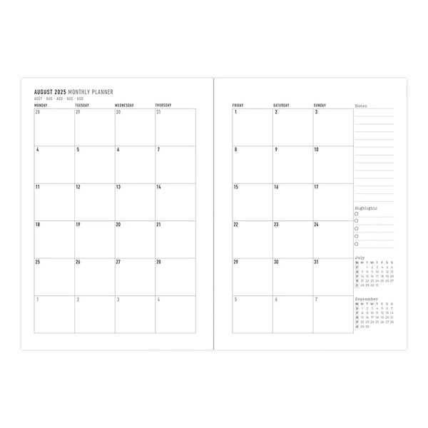 Letts 2025/2026 Mid-Year Agenda - Weekly, A6 Paisley Owl