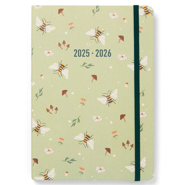 Letts 2025/2026 Mid-Year Agenda - Weekly, A5 Bumblebee Sage