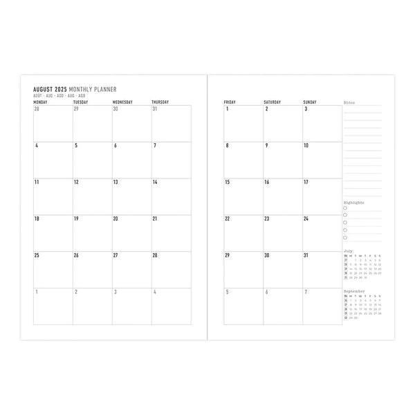 Letts 2025/2026 Mid-Year Agenda - Weekly, A5 Bumblebee Sage