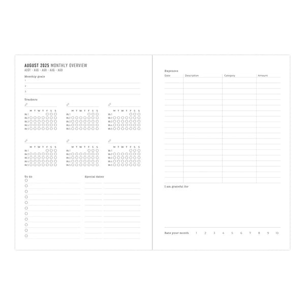 Letts 2025/2026 Mid-Year Agenda - Weekly, A5 Bumblebee Sage