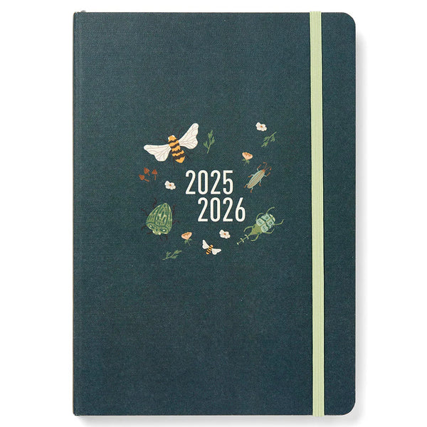 Letts 2025/2026 Mid-Year Agenda - Weekly, A5 Bumblebee Forest
