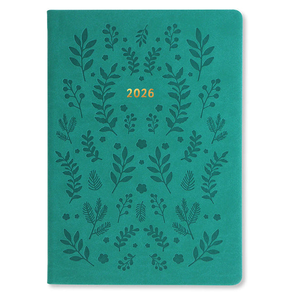 Letts 2026 Agenda - Weekly, A5 Woodland Green