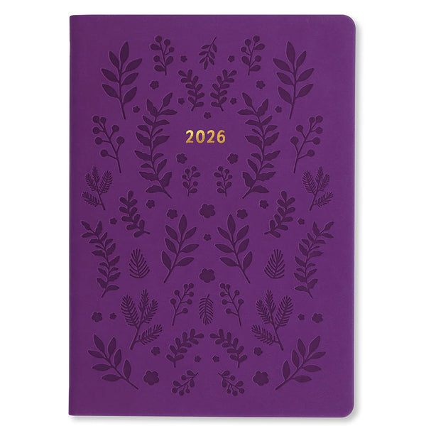 Letts 2026 Agenda - Weekly, A5 Woodland Purple