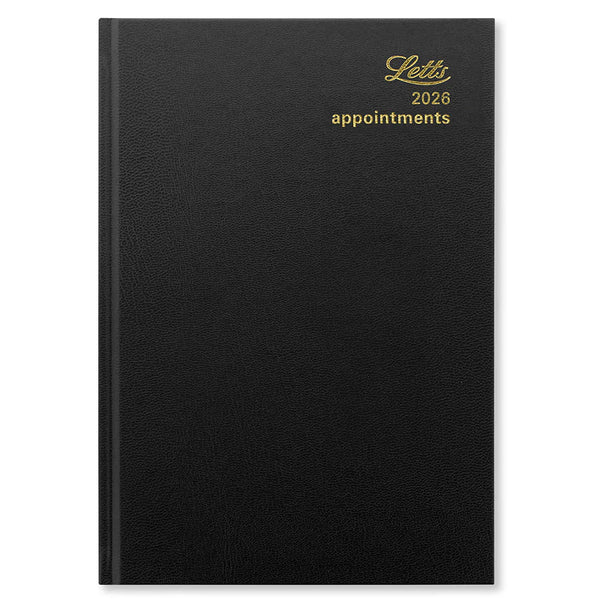 Letts 2026 Agenda - Daily, A5 Standard Black