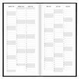 Letts 2026 Agenda - Weekly, Slim Principal Black