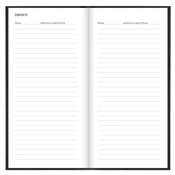 Letts 2026 Agenda - Weekly, Slim Principal Black