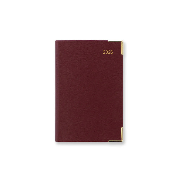 Letts 2026 Agenda - Weekly, Classic Mini Pocket Burgundy