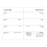 Letts 2026 Agenda - Weekly, Classic Mini Pocket Burgundy