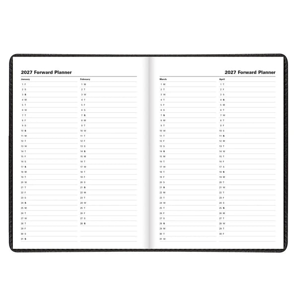 Letts 2026 Agenda - Weekly, A5 Milano Black