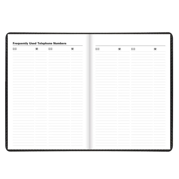 Letts 2026 Agenda - Weekly, A5 Milano Black