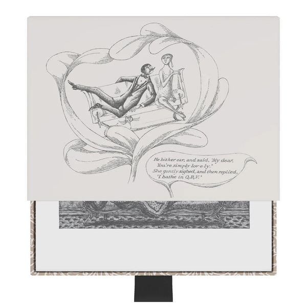 Pomegranate Notecards 16pk Edward Gorey: The Fraught Settee Assortment