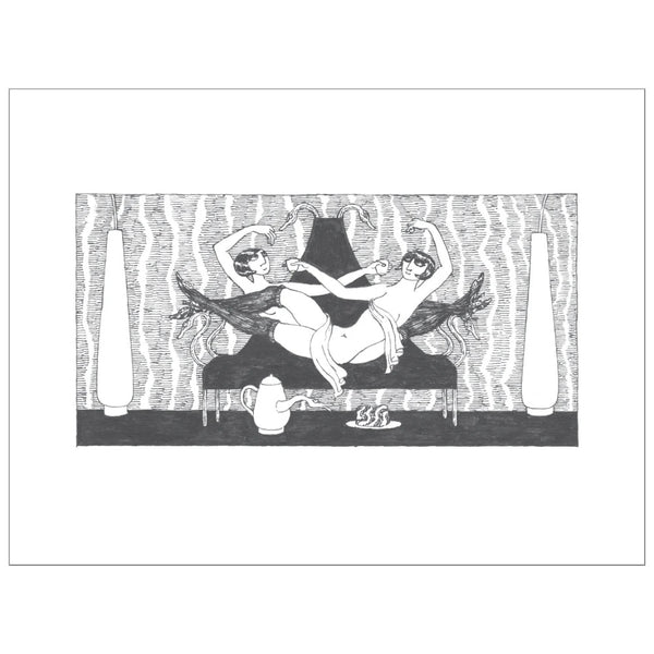 Pomegranate Notecards 16pk Edward Gorey: The Fraught Settee Assortment