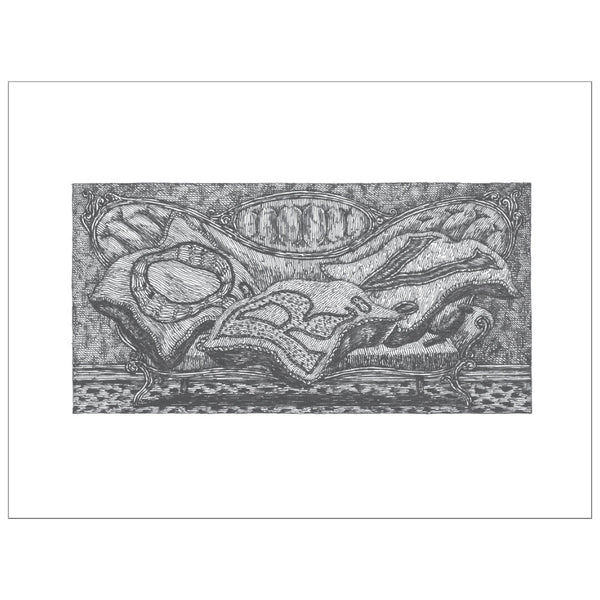 Pomegranate Notecards 16pk Edward Gorey: The Fraught Settee Assortment