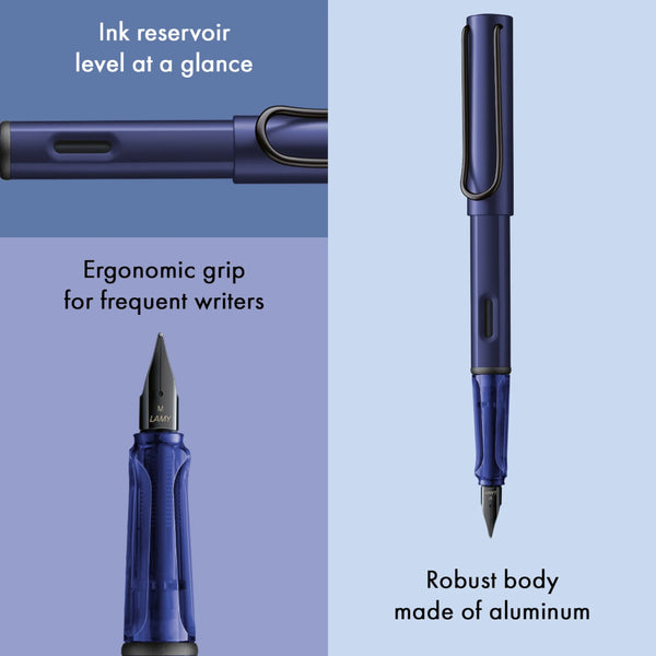 Lamy AL-Star Fountain Pen, Medium Nib - Special Edition Dark Dusk