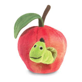 Folkmanis Finger Puppet - Worm in Apple
