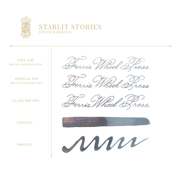 Ferris Wheel Press Bottled Ink - 10ml Starlit Stories