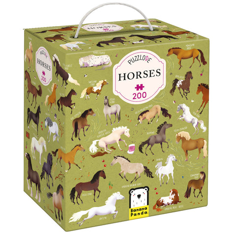 Banana Panda Puzzlove 200pc Puzzle - Horses