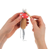Ganz French Knitting Kit - Wooden Mushrooms, Assorted