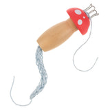 Ganz French Knitting Kit - Wooden Mushrooms, Assorted