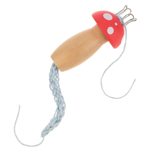 Ganz French Knitting Kit - Wooden Mushrooms, Assorted
