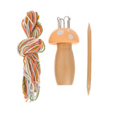 Ganz French Knitting Kit - Wooden Mushrooms, Assorted