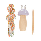 Ganz French Knitting Kit - Wooden Mushrooms, Assorted