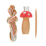 Ganz French Knitting Kit - Wooden Mushrooms, Assorted
