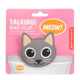 Kikkerland Talking Cat Bag Clip