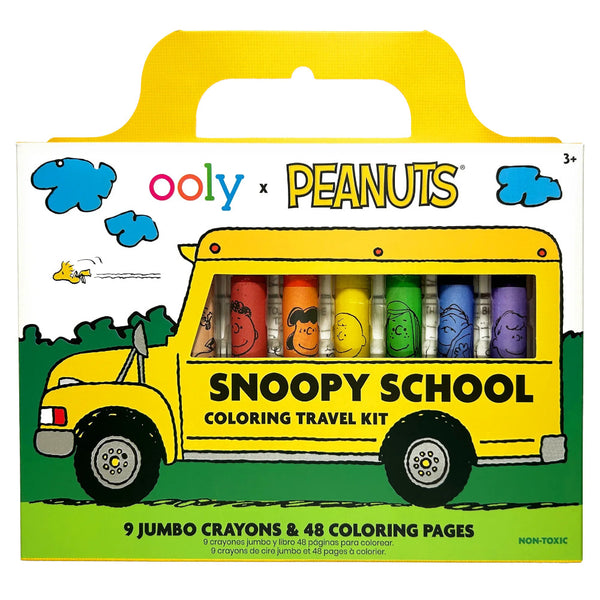 Ooly x Peanuts Snoopy School Colouring Travel Kit & Crayons