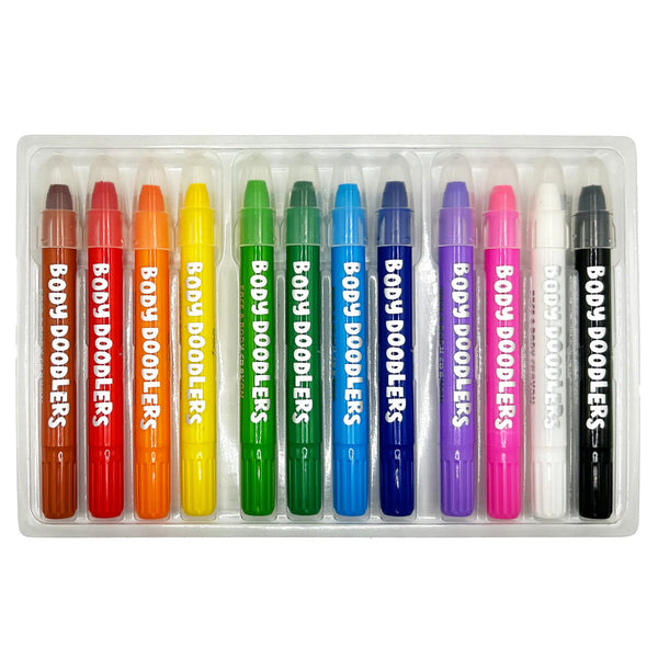 Ooly Body Doodlers Face & Body Crayons - Set of 12